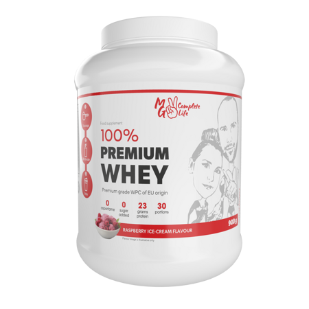 100% Premium Whey Raspberry Ice Cream 900 g 