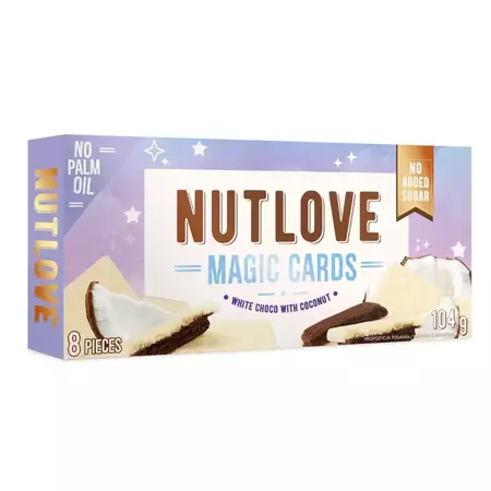 NUTLOVE MAGIC CARDS White Choco With Coconut 104g