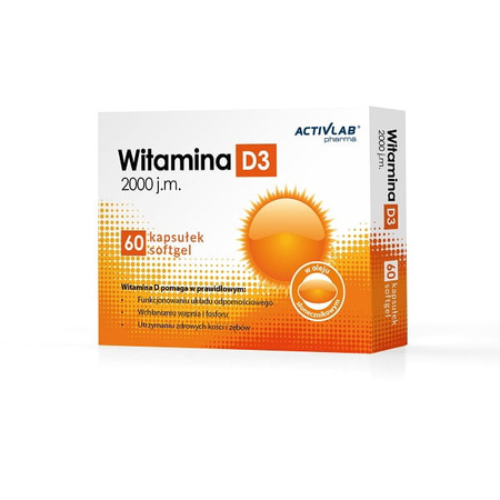 Activlab Vitamin D3 2000 IU 60 Softgels