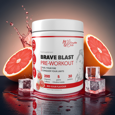 MG Complete Life Brave Blast Pre-Workout 330g Red Sour