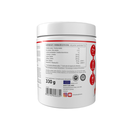 MG Complete Life Brave Blast Pre-Workout 330g Red Sour